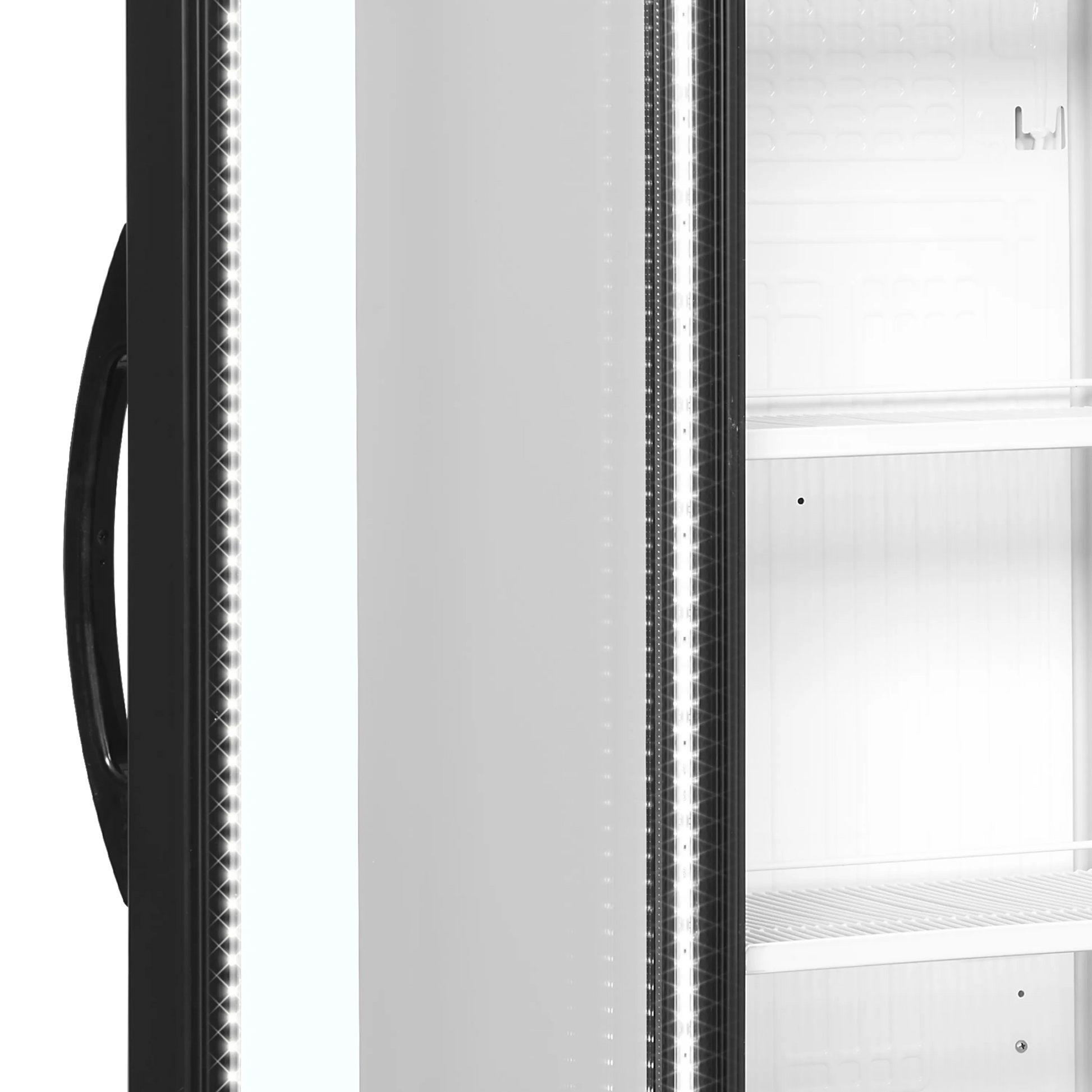 Tefcold SC381 L/H White Upright Single Glass Door Display Fridge 372 Litres LED LIGHTING 