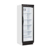Tefcold SC381 White Upright Single Glass Door Display Fridge 372 Litres