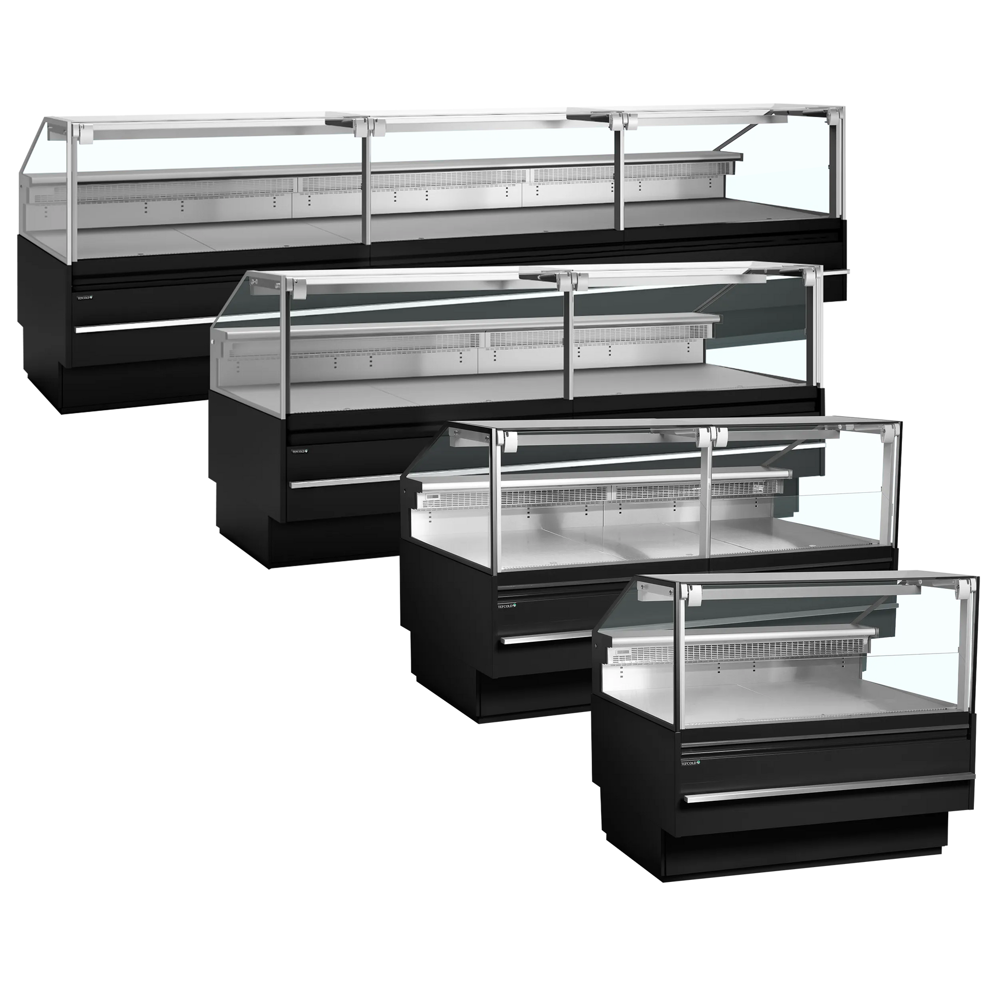 Tefcold SOCA37590B Flat Square Glass Serve Over Counter 3798mm