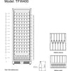 Tefcold TFW400F Upright Single Door Black Wine Cooler Cabinet 426 Litres