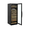 Tefcold TFW400F Upright Single Door Black Wine Cooler Cabinet 426 Litres