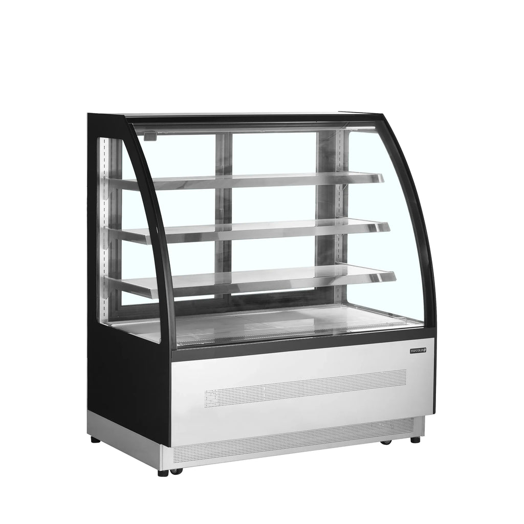 Tefcold LPD1200C Curved Glass Patisserie Food Display 1205mm