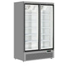 Tefcold Atom Maxi F2DS Silver Upright Double Glass Door Freezer 1006 Litres