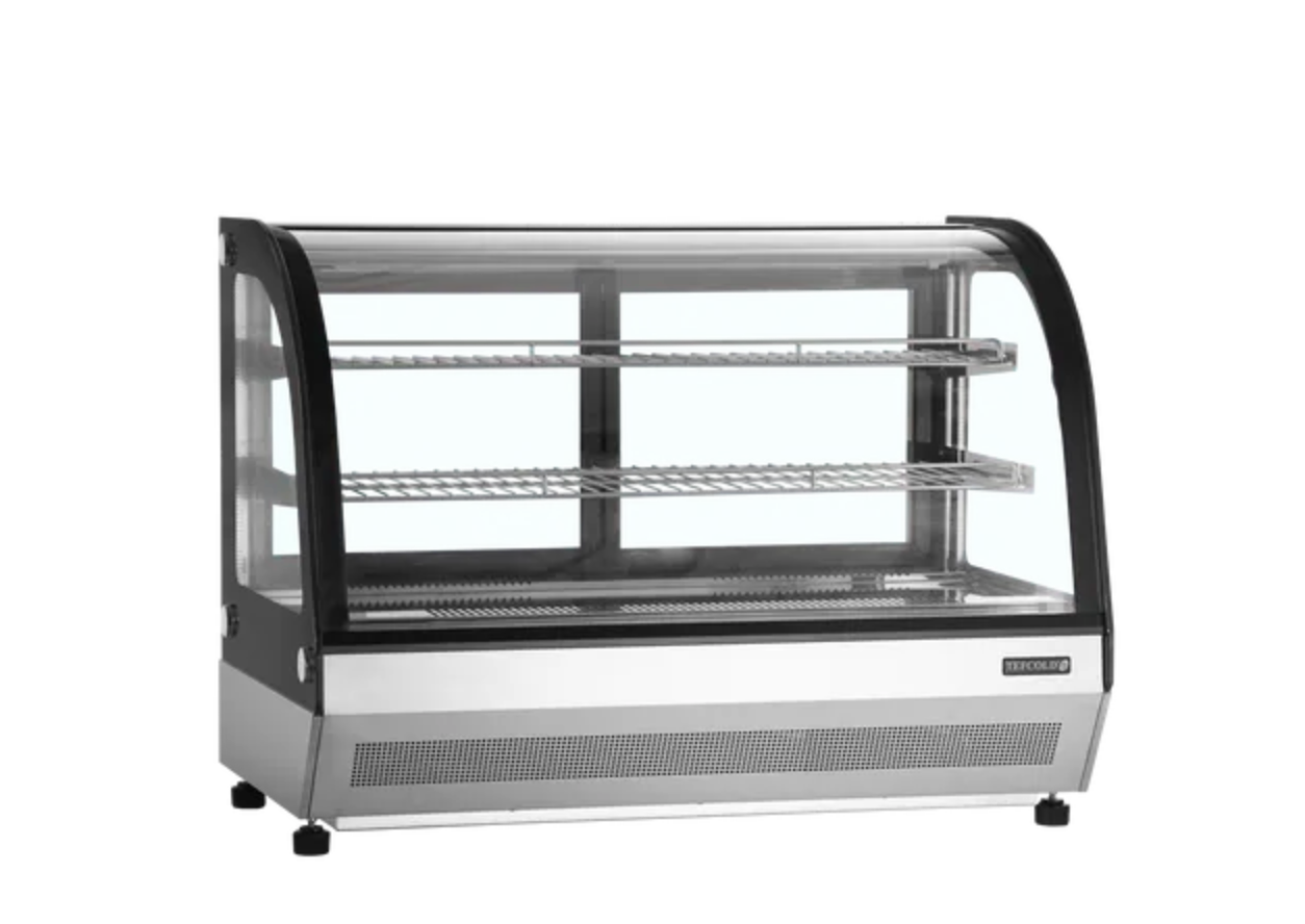 Tefcold LCT 900 C Countertop Curved Glass Display Fridge 900mm