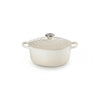 Le Creuset Meringue Cast Iron Round Casserole 24cm 4.2 Litres