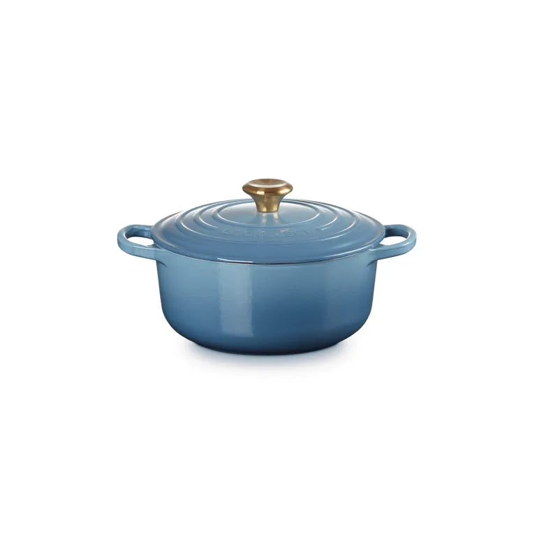 Le Creuset Chambray Cast Iron Round Casserole 24cm 4.2 Litres - Cater-Connect Ltd