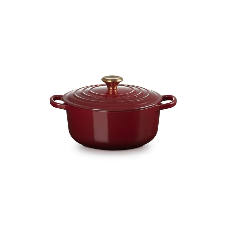 Le Creuset Garnet Cast Iron Round Casserole 24cm 4.2 Litres - Cater-Connect Ltd