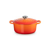 Le Creuset Volcanic Cast Iron Round Casserole 24cm 4.2 Litres