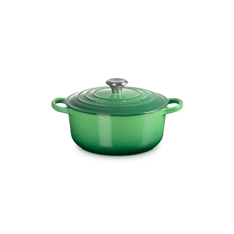 Le Creuset Bamboo Cast Iron Round Casserole 20cm 2.4 Litres