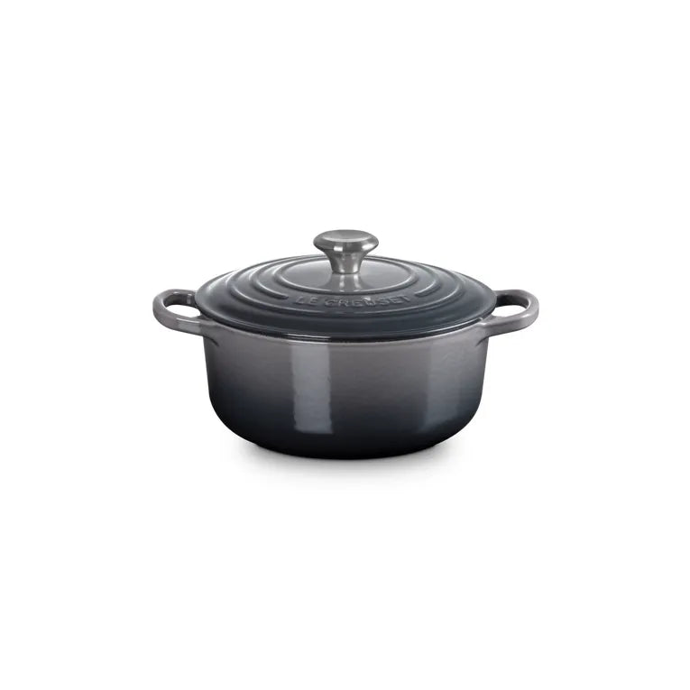 Le Creuset Flint Cast Iron Round Casserole 20cm 2.4 Litres