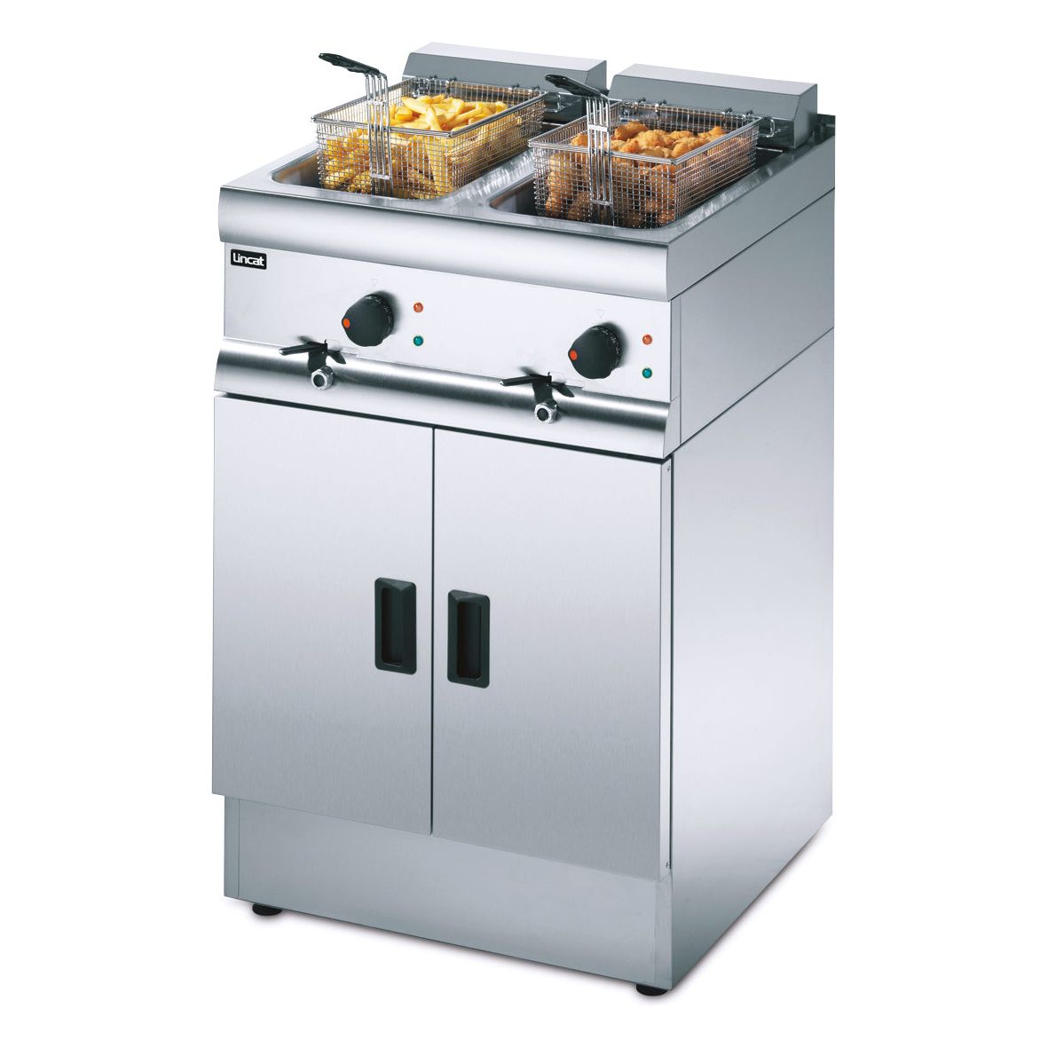Lincat Silverlink 600 J18 Twin Tank Basket Electric Fryer 18 Litres