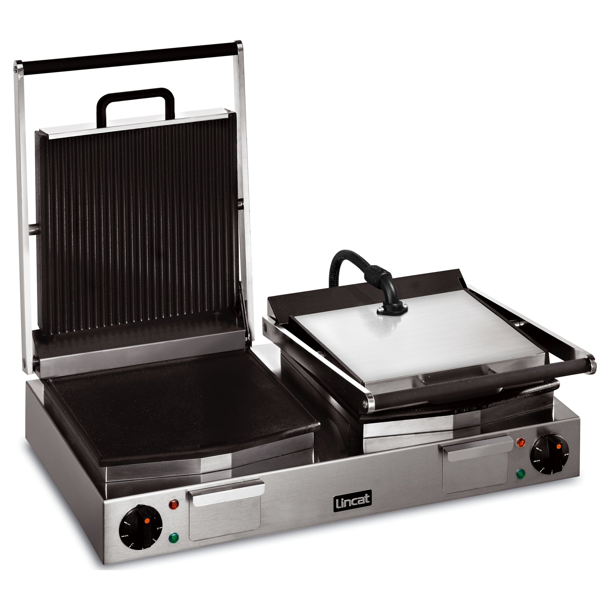 Lincat Lynx 400 LRG2 Countertop Double Contact Grill Ribbed & Smooth Plates 4.5kw