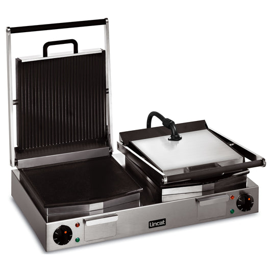 Lincat Lynx 400 LRG2 Countertop Double Contact Grill Ribbed & Smooth Plates 4.5kw