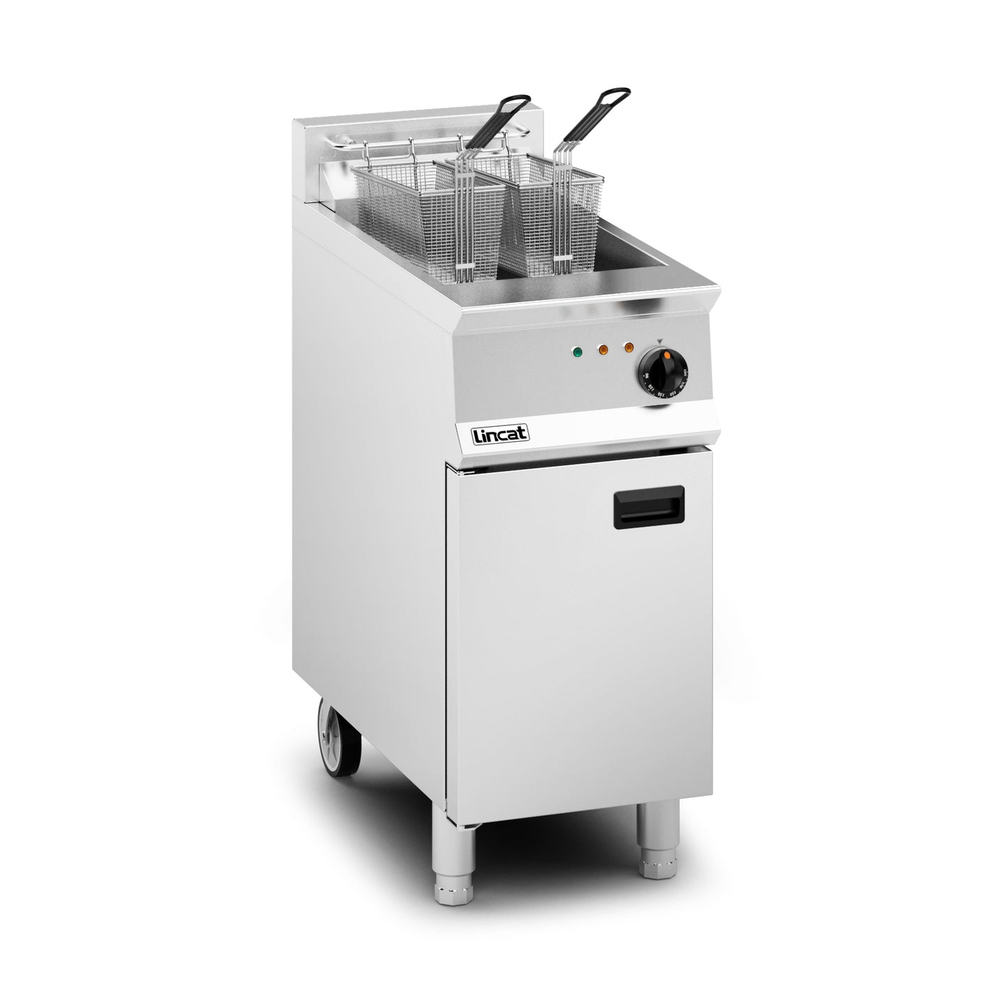 Lincat Opus 800 OE8114 Single Tank Twin Basket Electric Fryer 20 Litres 14kw