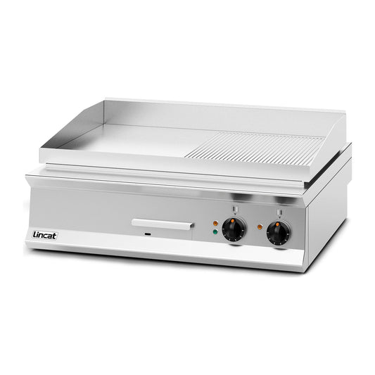 Lincat Opus 800 OE8206/R Electric Griddle Half Ribbed Plate 900mm 12kw