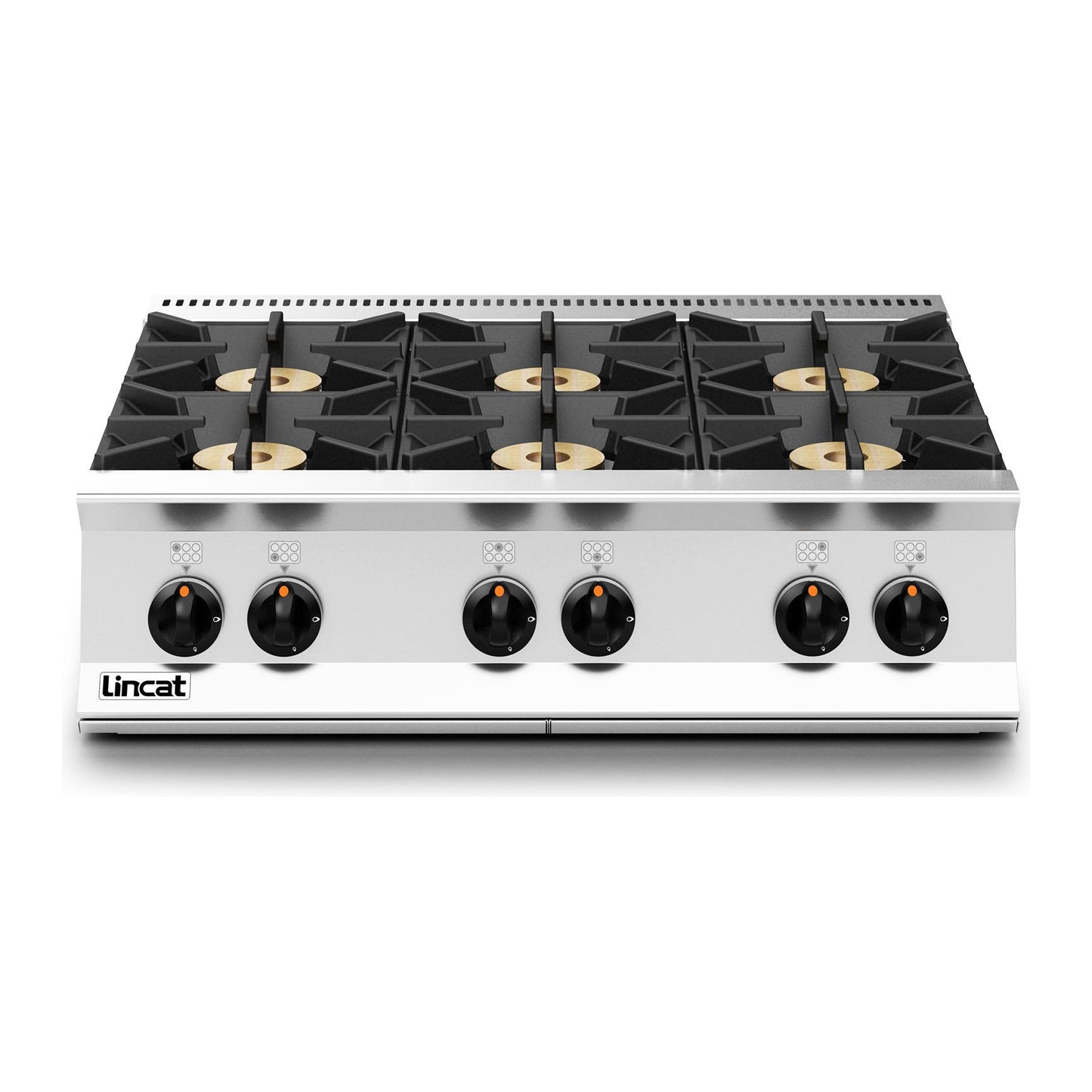 Lincat Opus 800 OG8004/P LPG Gas 6 Burner Boiling Top 40.8kw