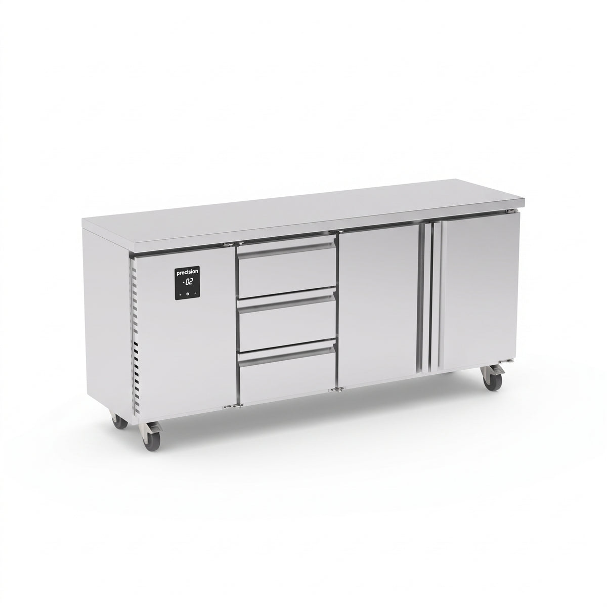 Precision MCU 323 Slim Line 3 Draw & 2 Door Counter Refrigeration 242 Litres