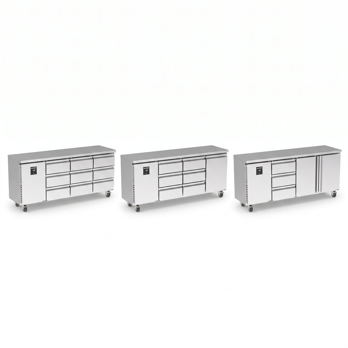 Precision MCU 323 Slim Line 3 Draw & 2 Door Counter Refrigeration 242 Litres
