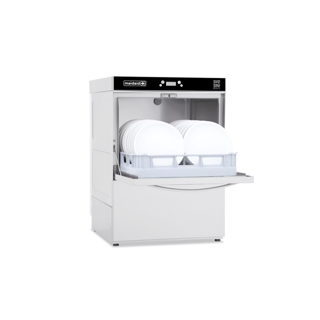 Maidaid Undercounter C55WSD Glasswasher With Drain Pump & Water Softener