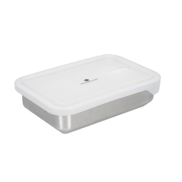 Cook, freeze, heat and eat with these revolutionary food containers from MasterClass. Made of robust, hygienic stainless steel, they do everything plastic containers do, and a whole lot more. They're freezer safe, oven safe… even microwave safe. Yes that's right, it's stainless steel and can be used in the microwave (up to 1000 kw) using proprietary technology, so it's easy to freeze and reheat leftovers, pre-prepped ingredients and prepared meals.