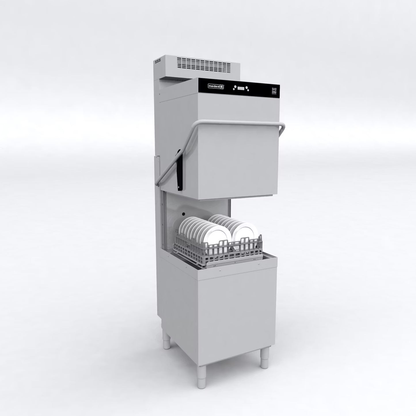 Maidaid C205WSHR Pass Through Dishwasher With Drain Pump, Water Softener & Heat Recovery