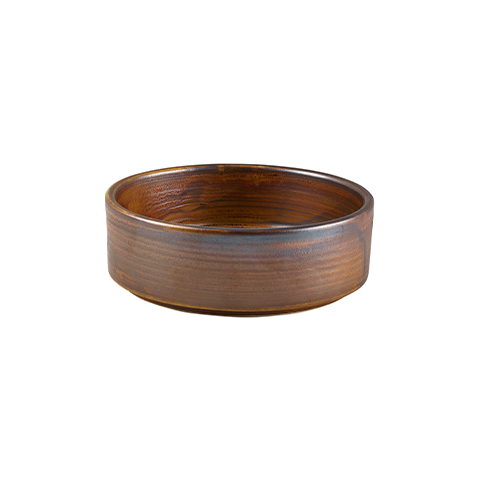 GenWare Terra Porcelain Rustic Copper Presentation Bowl 13cm Case Size 6 - Cater-Connect Ltd