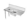 Electrolux Stainless Steel Pre Rinse Dishwasher Table Bowl & Hole 1200mm