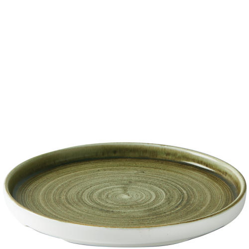 Churchill Stonecast® Chefs' Walled Plate Olive 21cm Case Size 6