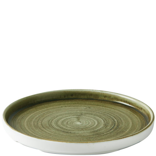 Churchill Stonecast® Chefs' Walled Plate Plume Olive 26cm Case Size 6 - Cater-Connect Ltd