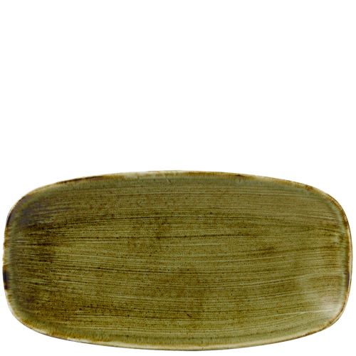 Churchill Stonecast® Chefs' Oblong Plate No.3 Olive 29.80cm Case Size 12 - Cater-Connect Ltd