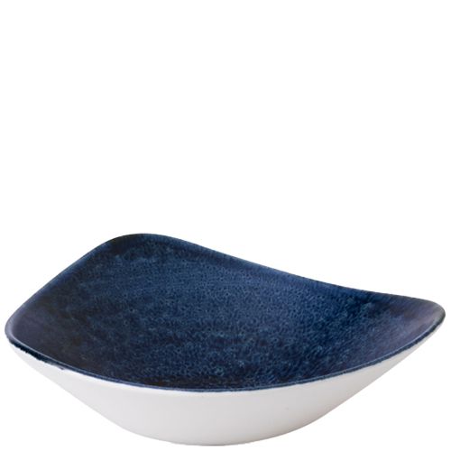 Churchill Stonecast® Triangle Bowl Plume Ultramarine 23.50cm Case Size 12 - Cater-Connect Ltd