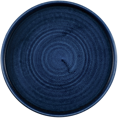 Churchill Stonecast® Chefs' Walled Plate Plume Ultramarine 26cm Case Size 6