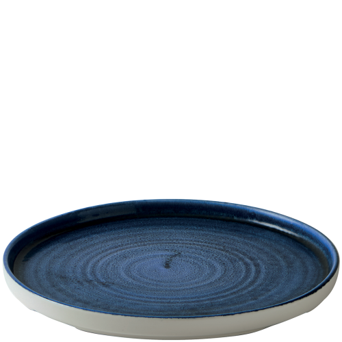 Churchill Stonecast® Chefs' Walled Plate Plume Ultramarine 26.00cm Case Size 6