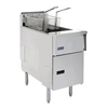 Pitco SE14S-SSTC Single Tank Twin Basket Electric Fryer 23 Litres.