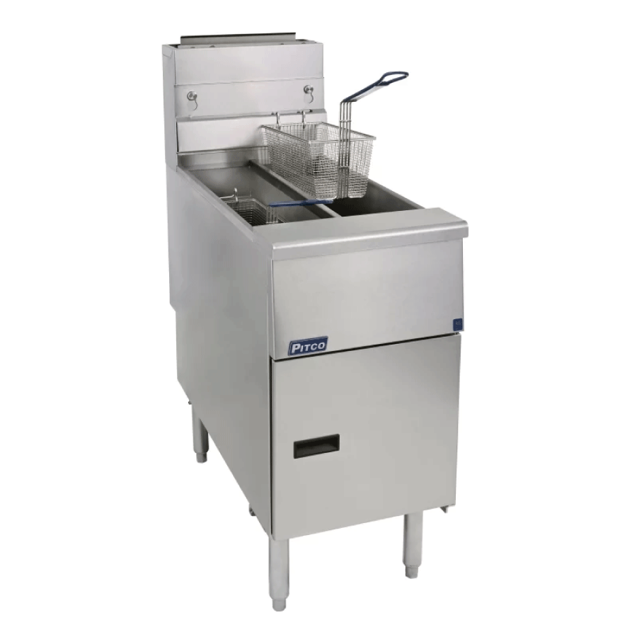 Pitco SE14TS-SSTC Twin Tank Twin Basket Electric Fryer With 22 Litres
