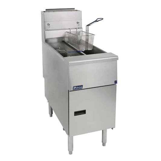 Pitco SE14TS-SSTC Twin Tank Twin Basket Electric Fryer With 22 Litres