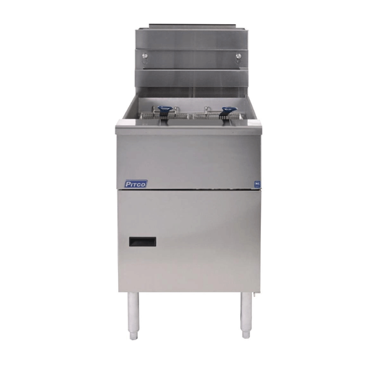 Pitco SG18S Single Tank Twin Basket Gas Fryer With 41 Litres