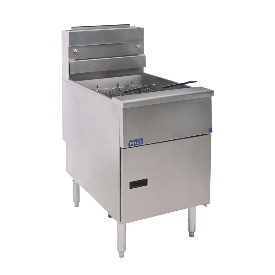 Pitco SG18S Single Tank Twin Basket Gas Fryer With 41 Litres