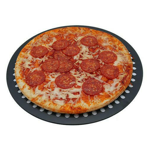 Hard Anodised Aluminium Perforated Pizza Pan Disks 14" - Cater-Connect Ltd