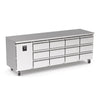 Precision MCU 411 Stainless Steel 12 Draw Counter Fridge 330 Litres