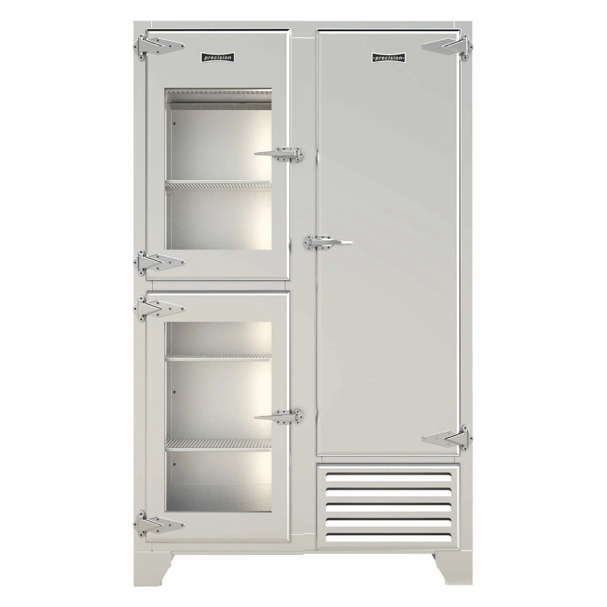 Precision HLRU2 Retro Upright Double Door Fridge Freezer 588 Litres