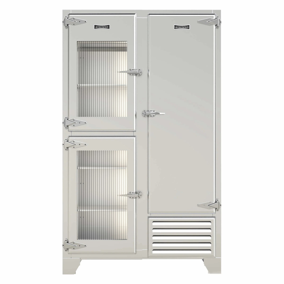 Precision HLRU2 Retro Upright Double Door Fridge Freezer 588 Litres