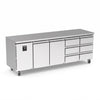 Precision MCU 411 Stainless Steel 2 Doors & 6 Draw Counter Fridge 330 Litres