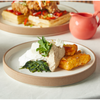 GenWare Kava White Stoneware Raw Wall Presentation Plate 25cm x 2.5cm Case Size 6.