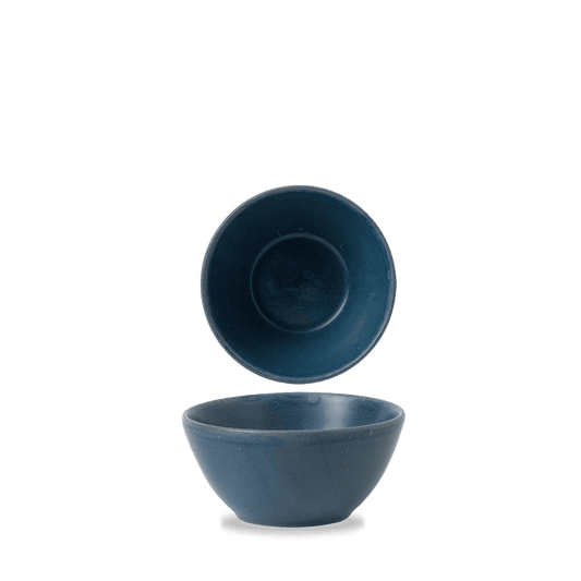 Churchill Nourish Oslo Blue Snack Bowl 13cm Case Size 12 - Cater-Connect Ltd