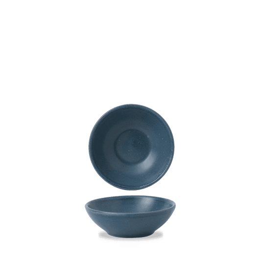 Churchill Nourish Oslo Blue Shallow Bowl 11.6cm Case Size 12 - Cater-Connect Ltd