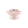 Le Creuset Shell Pink Cast Iron Round Casserole 20cm 2.4 Litres