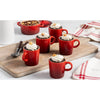 Le Creuset Stoneware Mug 350ml Cerise Case Size 4