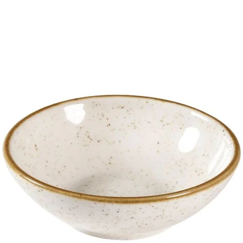 Churchill Stonecast Barley White Shallow Bowl 11.6cm/4.63" 7oz Case Size 12 - Cater-Connect Ltd