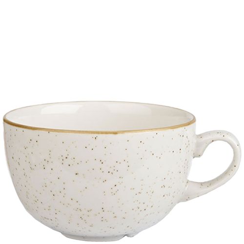 Churchill Stonecast Barley White Cappuccino Cup 460ml/16.19oz Case Size 6 - Cater-Connect Ltd